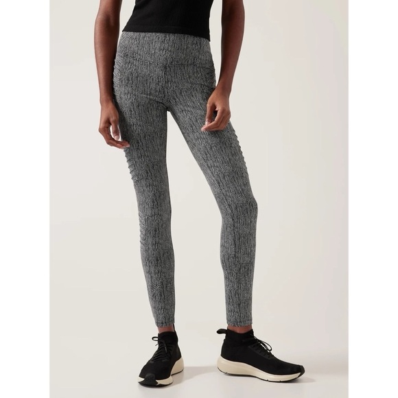 Athleta Delancey Textured Moto Tight Legging - Size Large - Picture 7 of 16